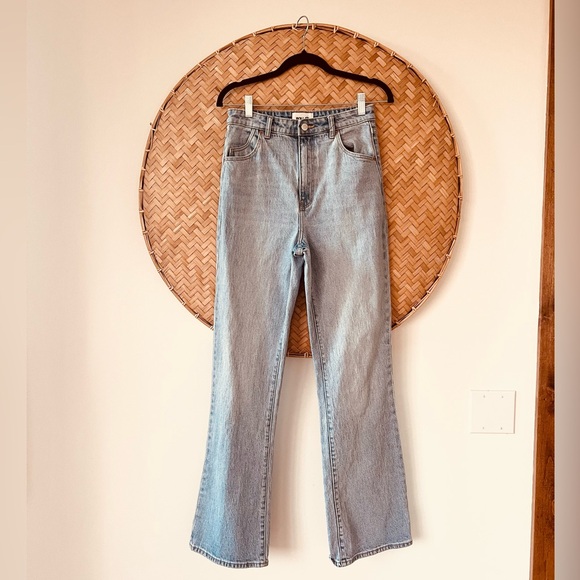 WOMEN’S STYLISH ROLLAS DUSTERS SLIM BOOTCUT HIGH RISE JEANS IN BRAD BLUE EUC - Picture 7 of 12